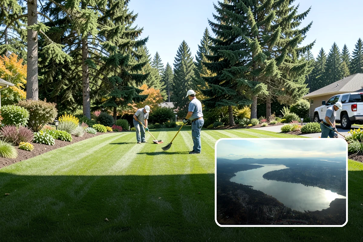 Lawn Fertilization in Sammamish, King County, WA - Thicker greener grass that crowds out weeds