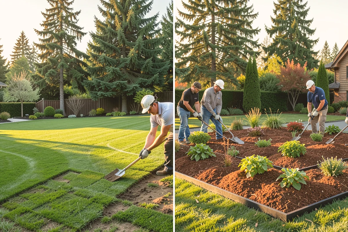 Lawn & Garden Renovation in Algona, King County, WA - Walk the property and plan lawn and bed work