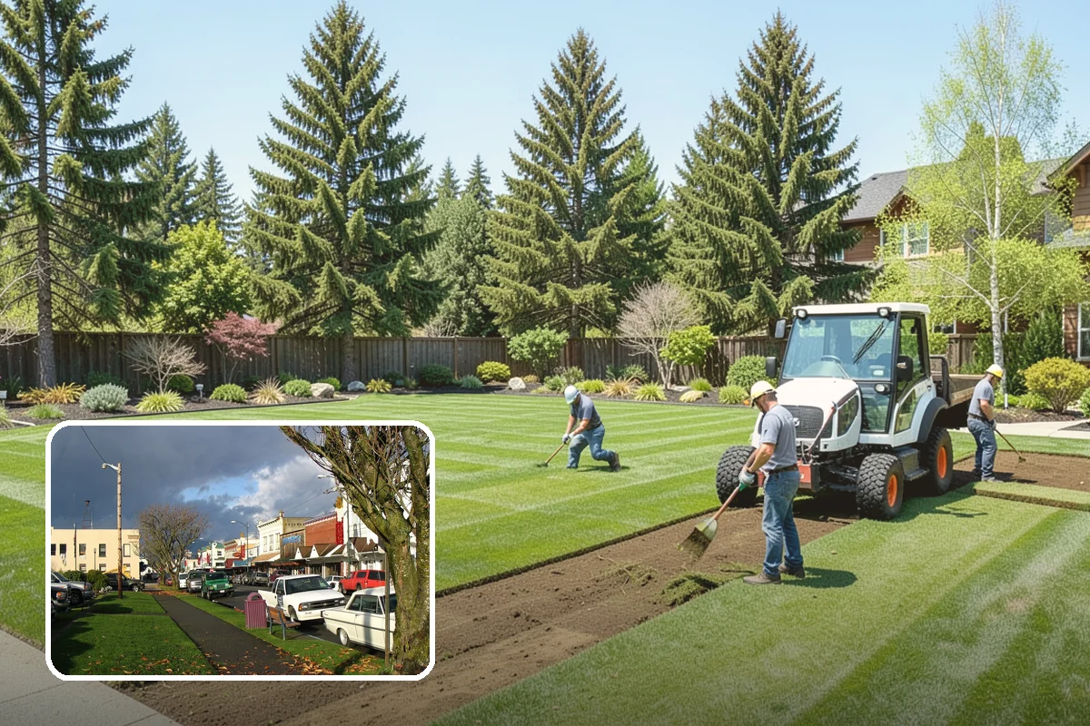 Lawn & Garden Renovation in Arlington, Snohomish County, WA - One project that refreshes lawn and beds together