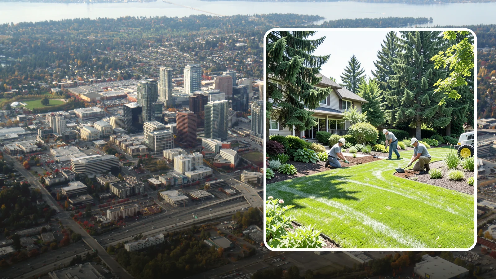 Lawn & Garden Renovation in Bellevue, King County, WA - Whole-yard refresh that renovates both lawn and planting beds into a cohesive, healthy landscape.