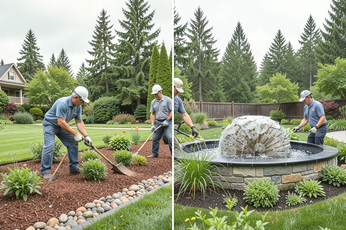 Lawn & Garden Renovation in Carbonado, Pierce County, WA - Walk the property and plan lawn and bed work