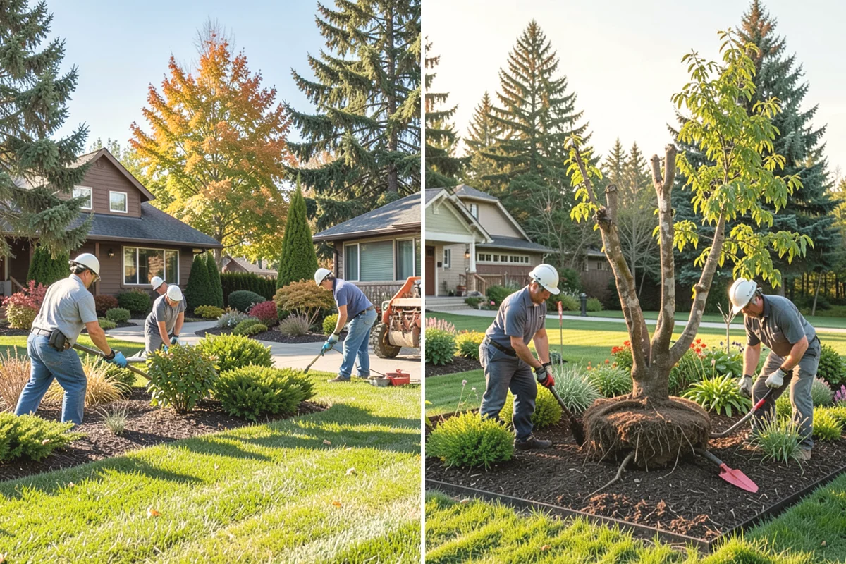 Lawn & Garden Renovation in Carnation, King County, WA - Walk the property and plan lawn and bed work