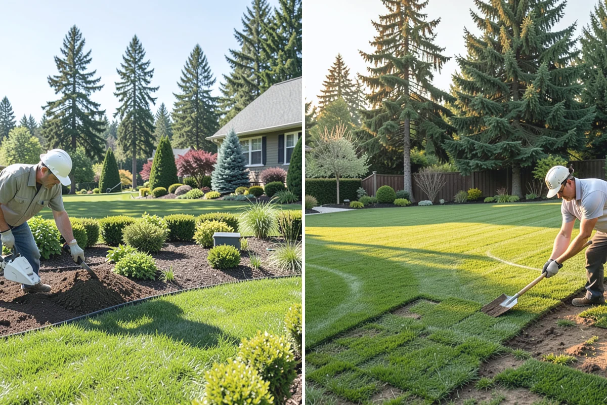 Lawn & Garden Renovation in Coupeville, Island County, WA - Walk the property and plan lawn and bed work
