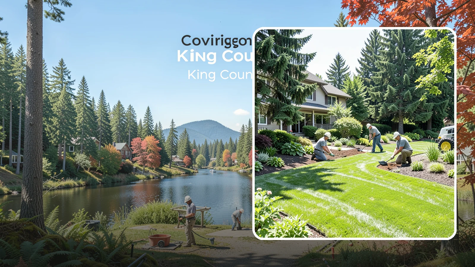 Lawn & Garden Renovation in Covington, King County, WA - Whole-yard refresh that renovates both lawn and planting beds into a cohesive, healthy landscape.