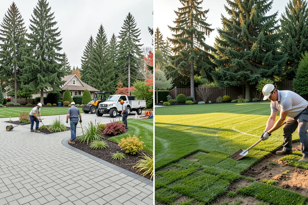 Lawn & Garden Renovation in DuPont, Pierce County, WA - Walk the property and plan lawn and bed work