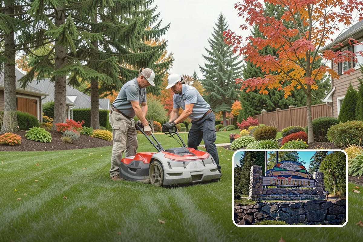 Lawn & Garden Renovation in Eatonville, Pierce County, WA - One project that refreshes lawn and beds together