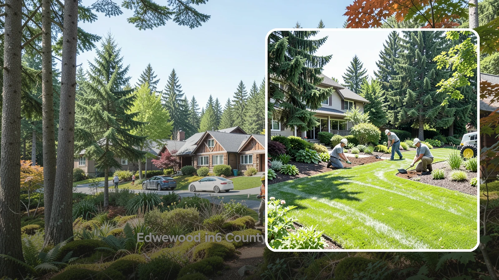 Lawn & Garden Renovation in Edgewood, Pierce County, WA - Whole-yard refresh that renovates both lawn and planting beds into a cohesive, healthy landscape.