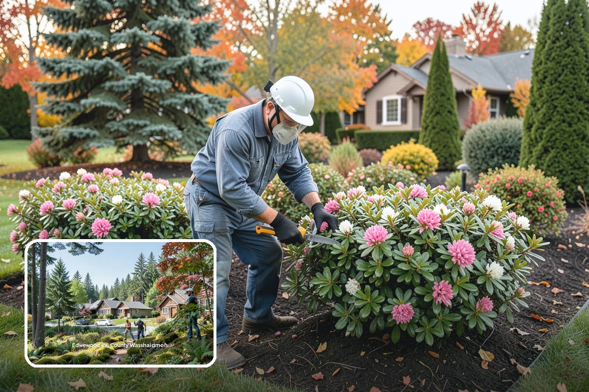 Lawn & Garden Renovation in Edgewood, Pierce County, WA - One project that refreshes lawn and beds together