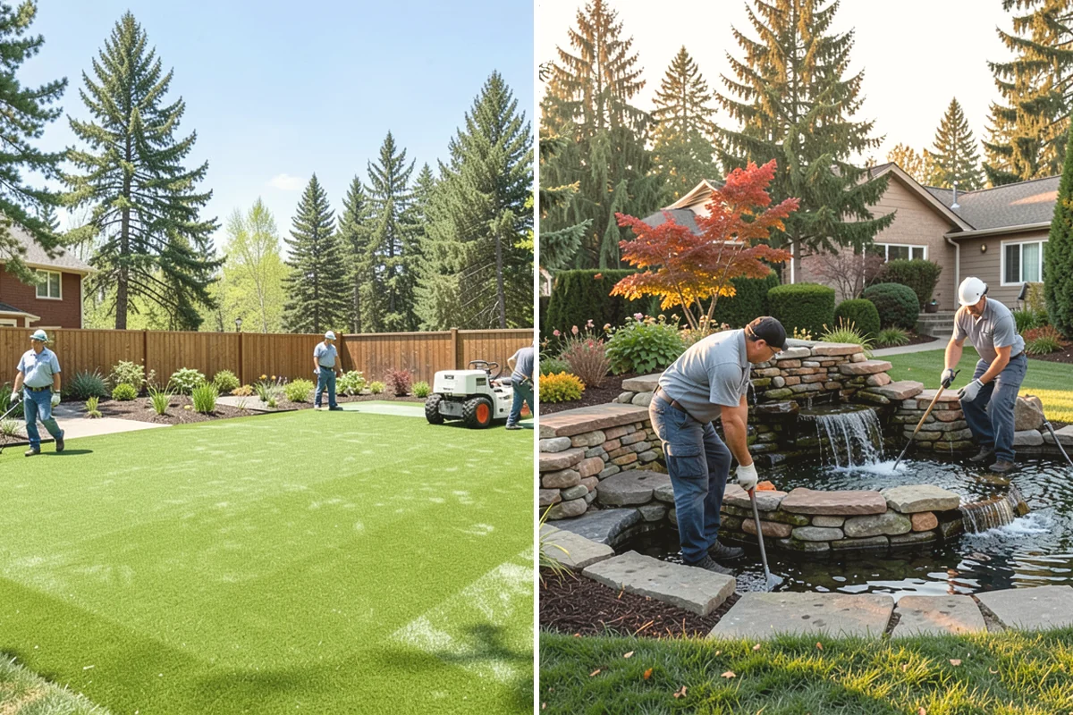 Lawn & Garden Renovation in Edgewood, Pierce County, WA - Walk the property and plan lawn and bed work
