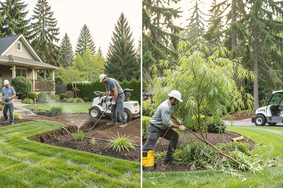 Lawn & Garden Renovation in Fife, Pierce County, WA - Walk the property and plan lawn and bed work