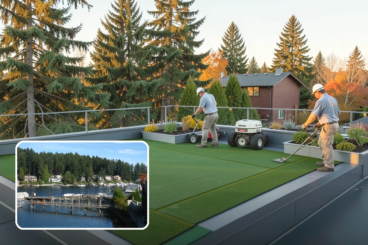 Lawn & Garden Renovation in Gig Harbor, Pierce County, WA - One project that refreshes lawn and beds together