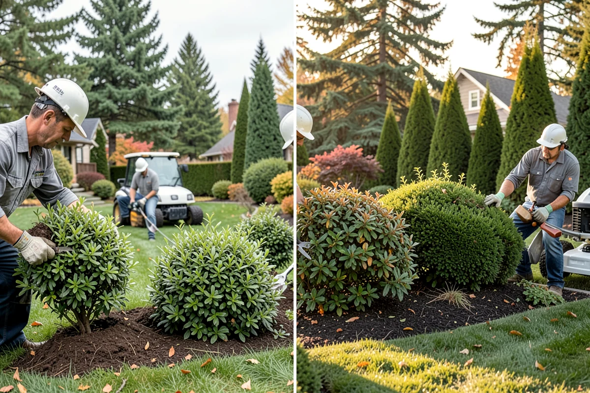 Lawn & Garden Renovation in Gig Harbor, Pierce County, WA - Walk the property and plan lawn and bed work