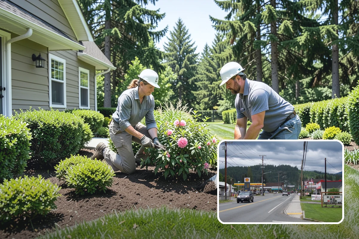 Lawn & Garden Renovation in Granite Falls, Snohomish County, WA - One project that refreshes lawn and beds together