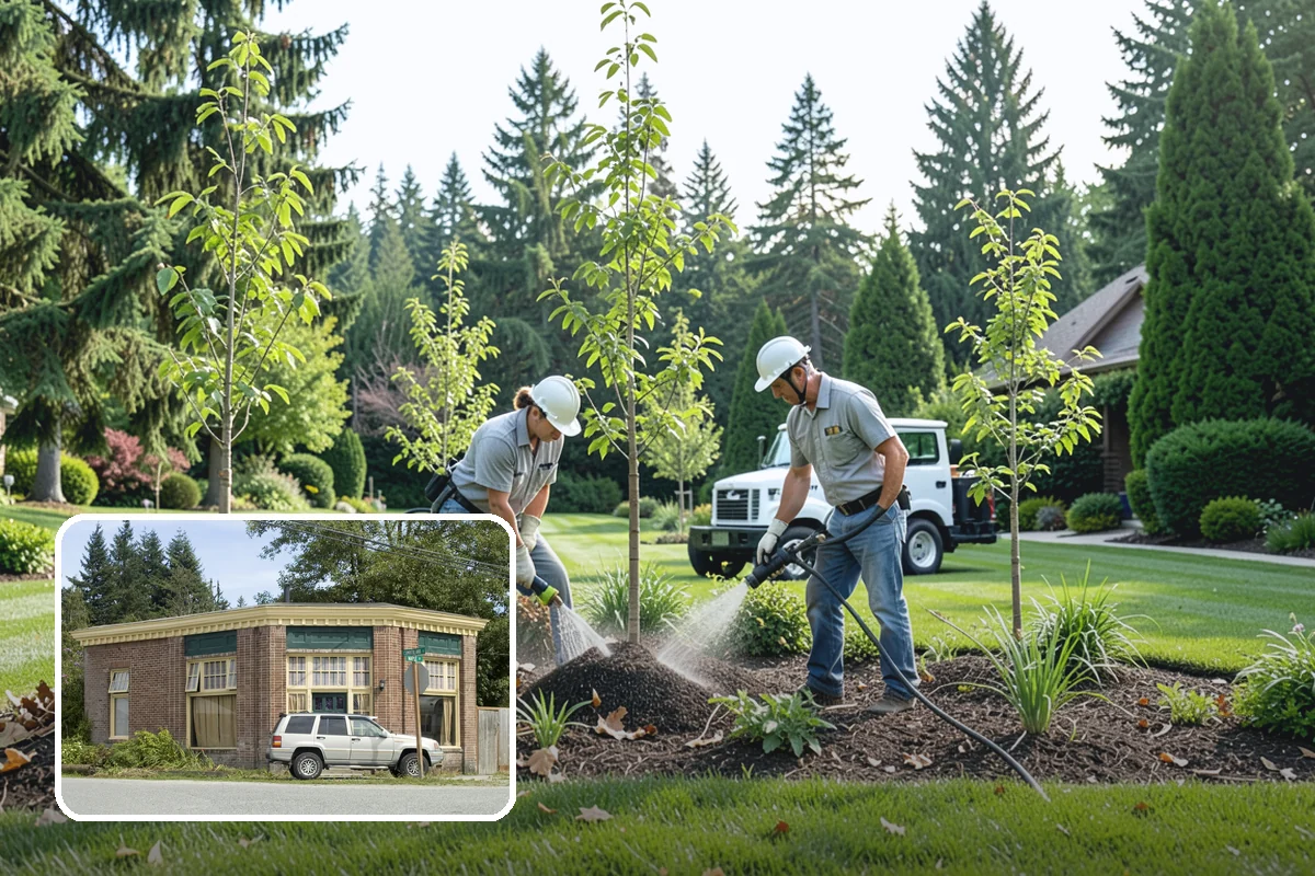 Lawn & Garden Renovation in Hamilton, Skagit County, WA - One project that refreshes lawn and beds together