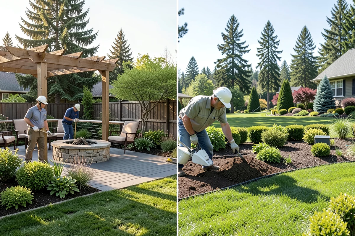 Lawn & Garden Renovation in Kenmore, King County, WA - Walk the property and plan lawn and bed work