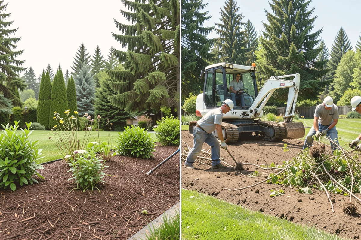 Lawn & Garden Renovation in Kent, King County, WA - Walk the property and plan lawn and bed work