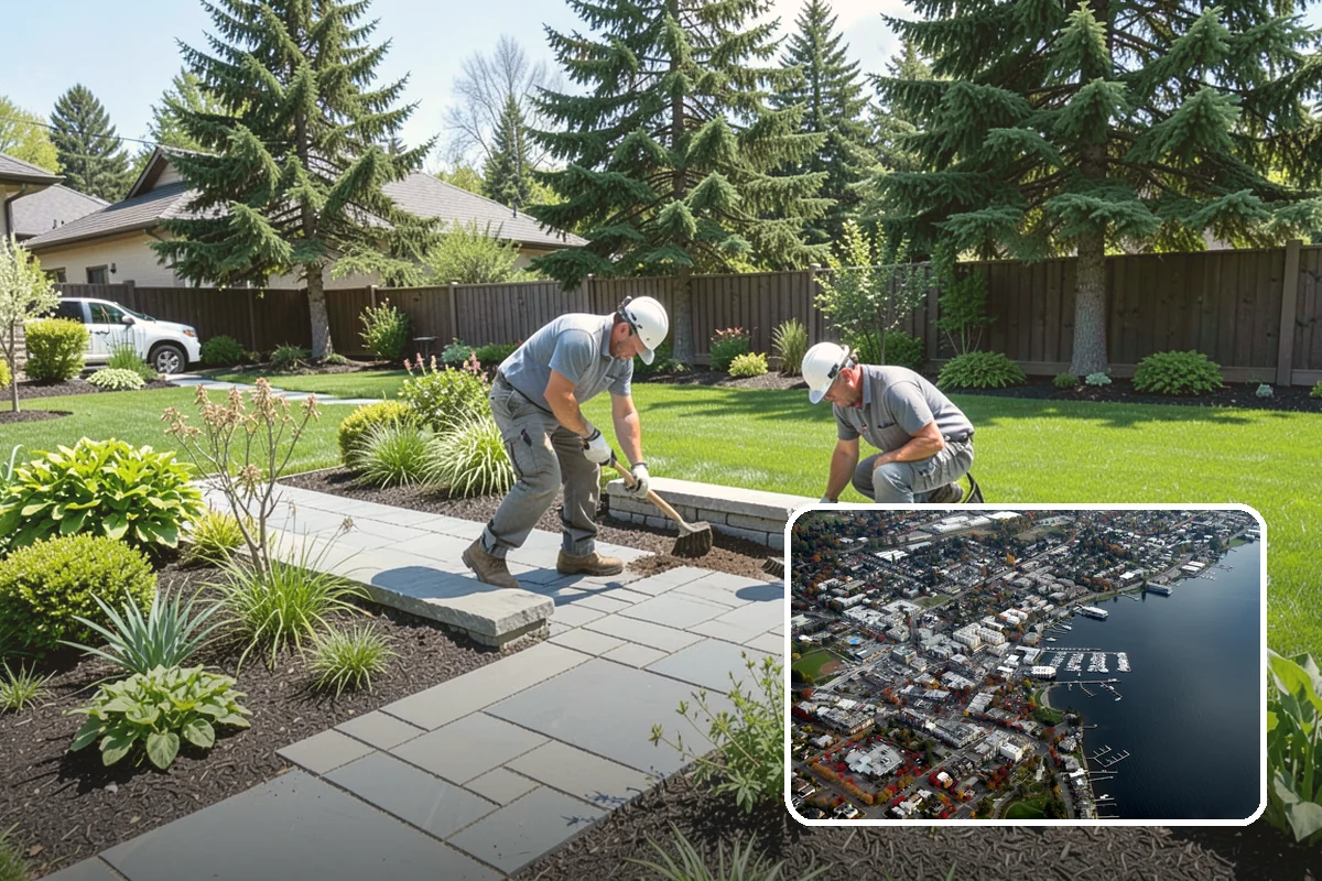 Lawn & Garden Renovation in Kirkland, King County, WA - One project that refreshes lawn and beds together