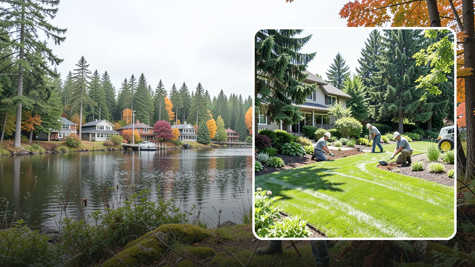 Lawn & Garden Renovation in La Conner, Skagit County, WA - Whole-yard refresh that renovates both lawn and planting beds into a cohesive, healthy landscape.