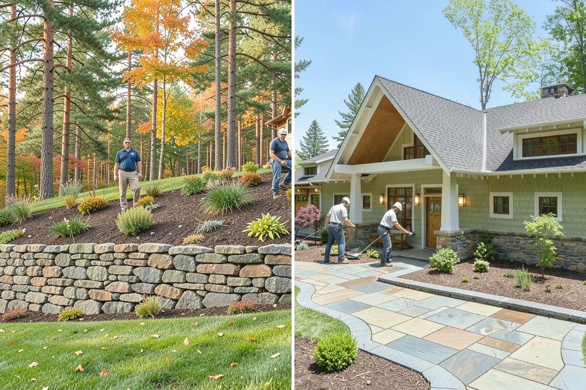 Lawn & Garden Renovation in La Conner, Skagit County, WA - Walk the property and plan lawn and bed work