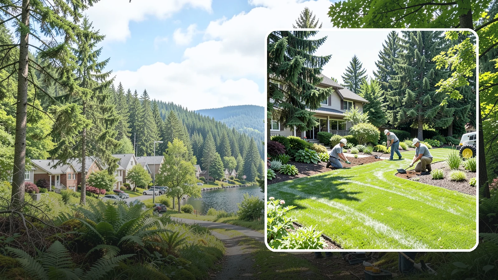 Lawn & Garden Renovation in Lake Forest Park, King County, WA - Whole-yard refresh that renovates both lawn and planting beds into a cohesive, healthy landscape.