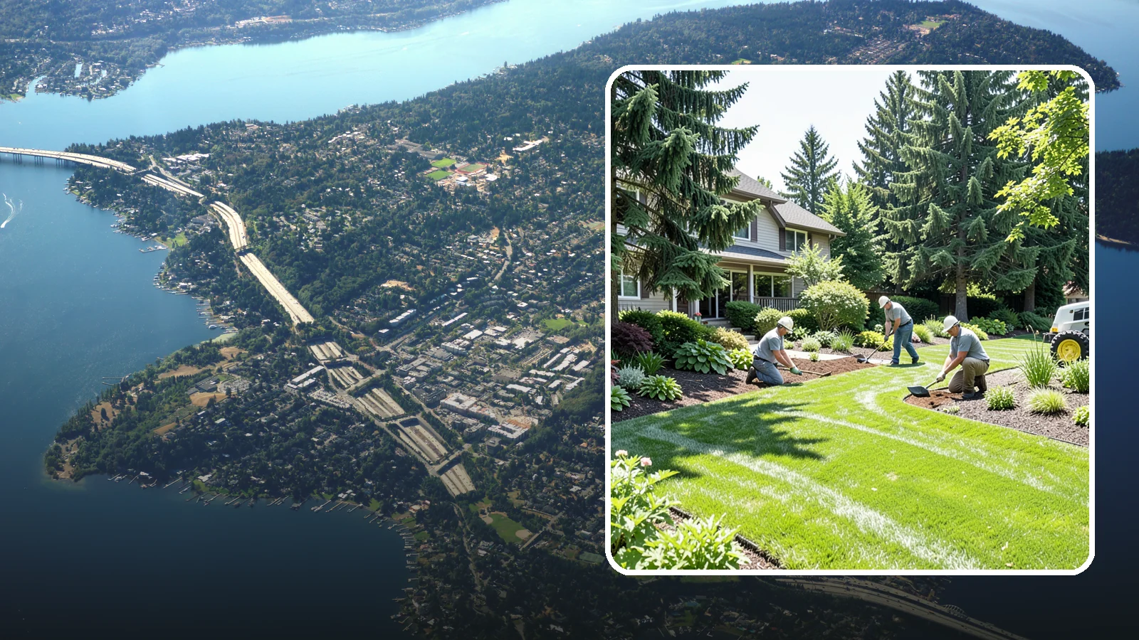 Lawn & Garden Renovation in Mercer Island, King County, WA - Whole-yard refresh that renovates both lawn and planting beds into a cohesive, healthy landscape.
