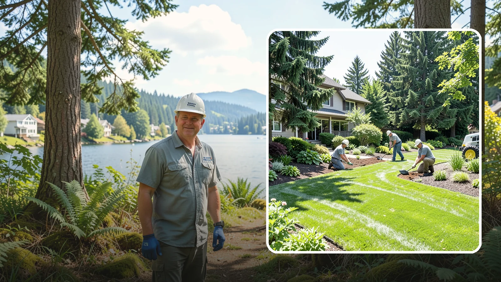 Lawn & Garden Renovation in Milton, King County, WA - Whole-yard refresh that renovates both lawn and planting beds into a cohesive, healthy landscape.