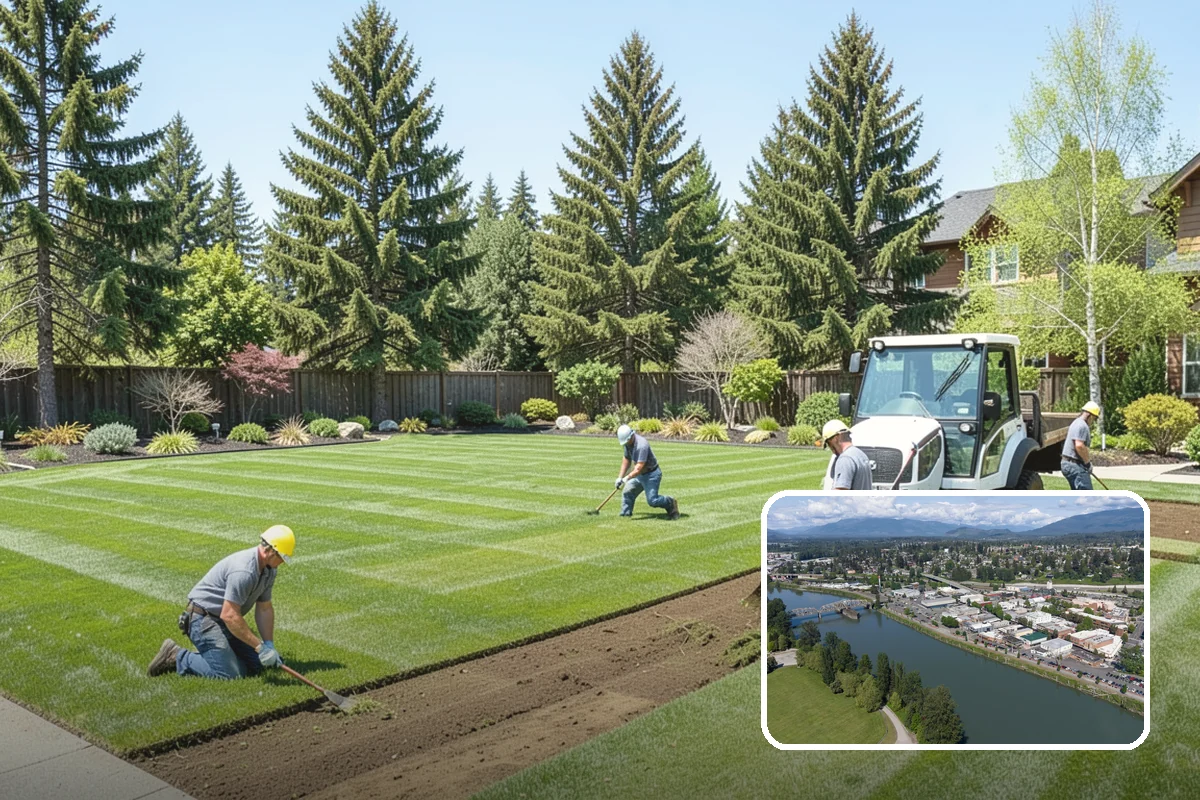 Lawn & Garden Renovation in Mount Vernon, Skagit County, WA - One project that refreshes lawn and beds together