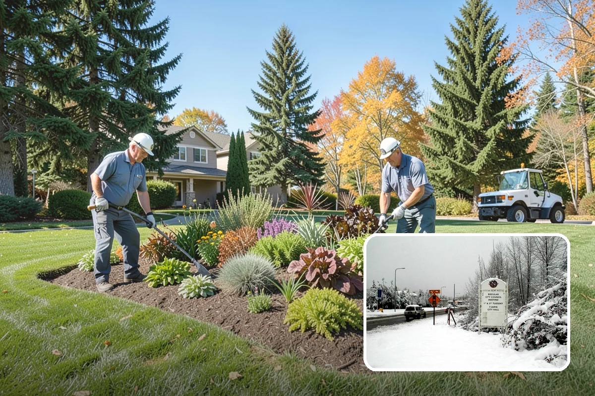 Lawn & Garden Renovation in Newcastle, King County, WA - One project that refreshes lawn and beds together