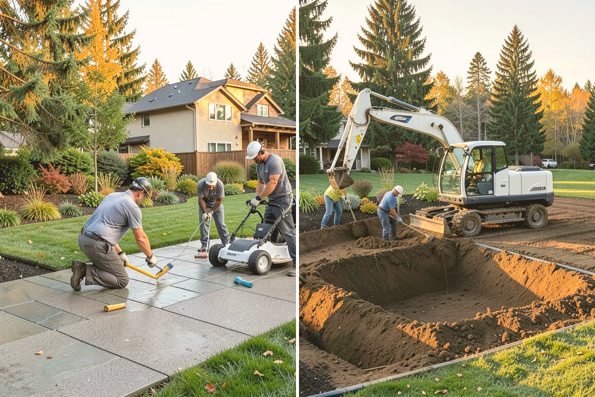 Lawn & Garden Renovation in Orting, Pierce County, WA - Walk the property and plan lawn and bed work