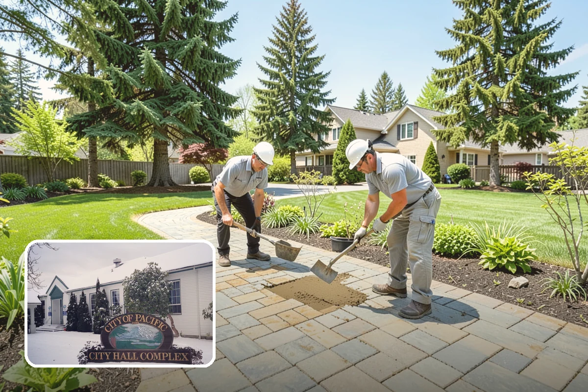 Lawn & Garden Renovation in Pacific, King County, WA - One project that refreshes lawn and beds together