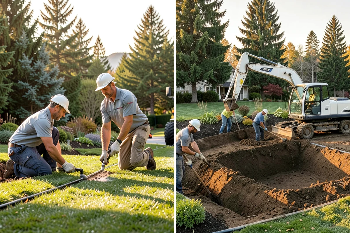Lawn & Garden Renovation in Puyallup, Pierce County, WA - Walk the property and plan lawn and bed work