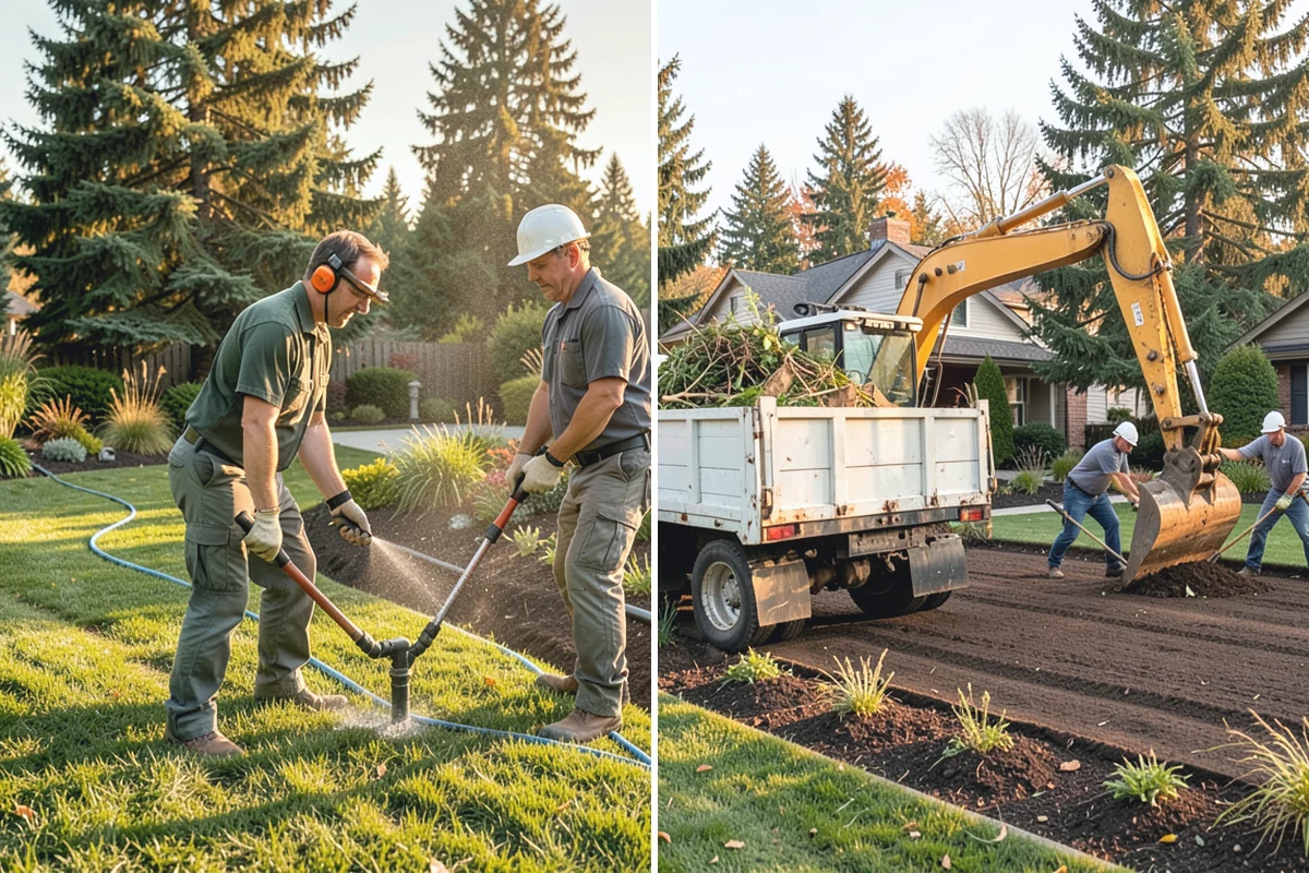 Lawn & Garden Renovation in Renton, King County, WA - Walk the property and plan lawn and bed work