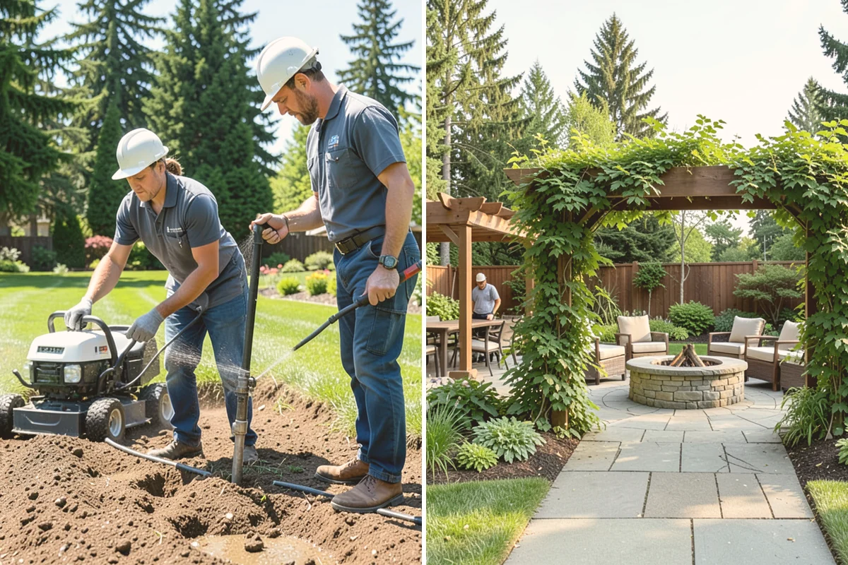 Lawn & Garden Renovation in Sammamish, King County, WA - Walk the property and plan lawn and bed work