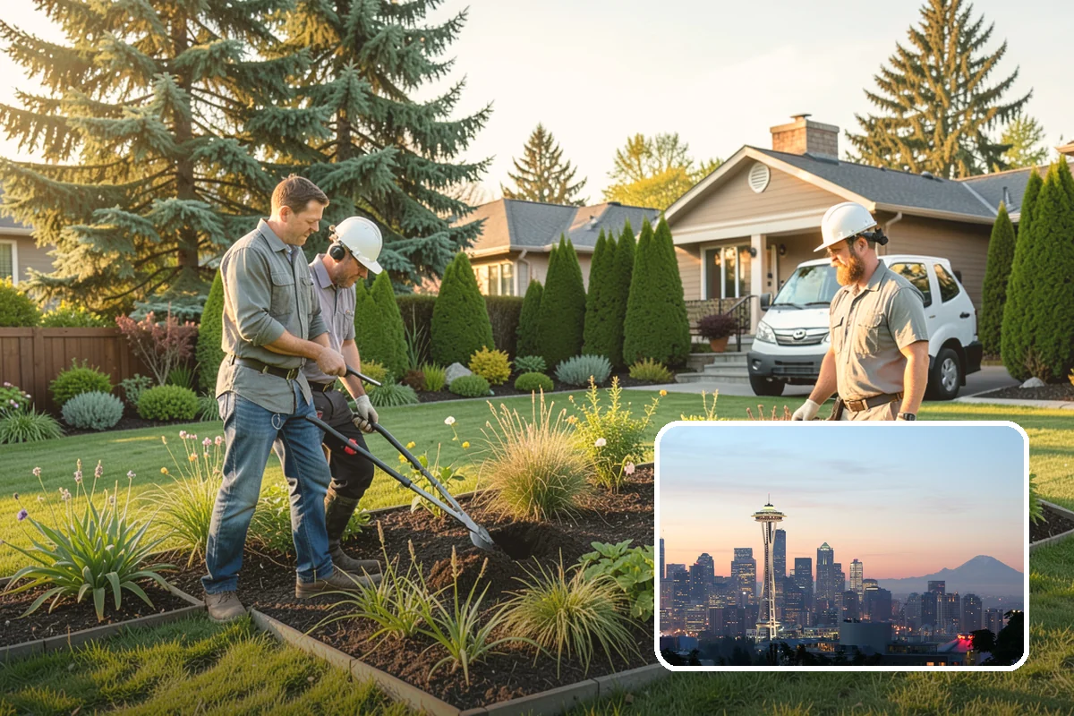 Lawn & Garden Renovation in Seattle, King County, WA - One project that refreshes lawn and beds together
