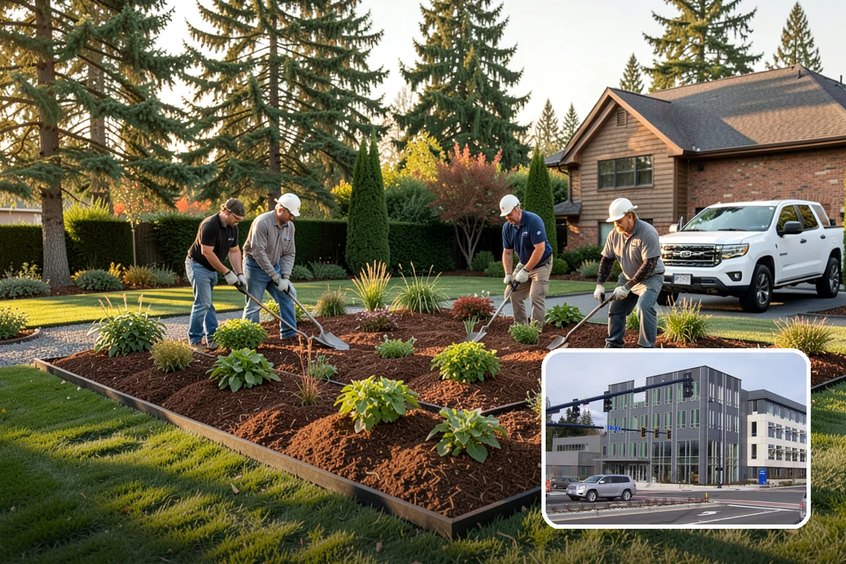 Lawn & Garden Renovation in Shoreline, King County, WA - One project that refreshes lawn and beds together