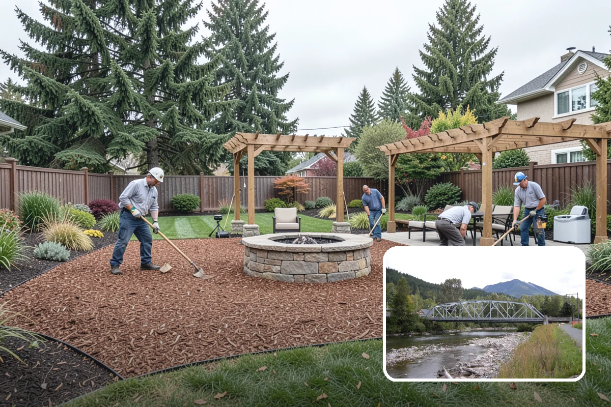 Lawn & Garden Renovation in Skykomish, King County, WA - One project that refreshes lawn and beds together