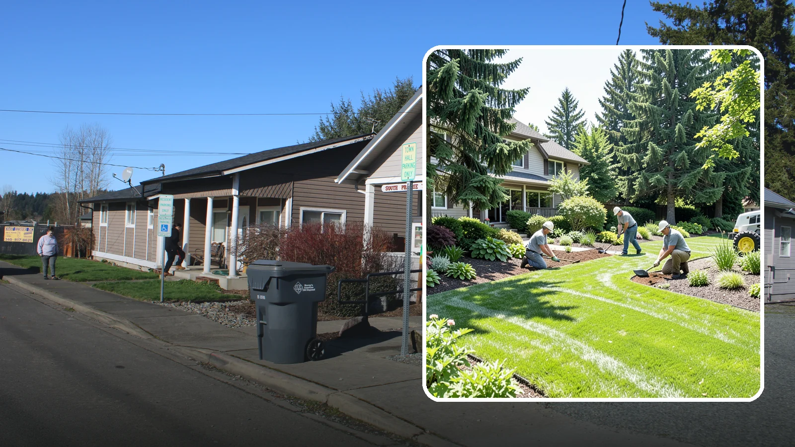 Lawn & Garden Renovation in South Prairie, Pierce County, WA - Whole-yard refresh that renovates both lawn and planting beds into a cohesive, healthy landscape.