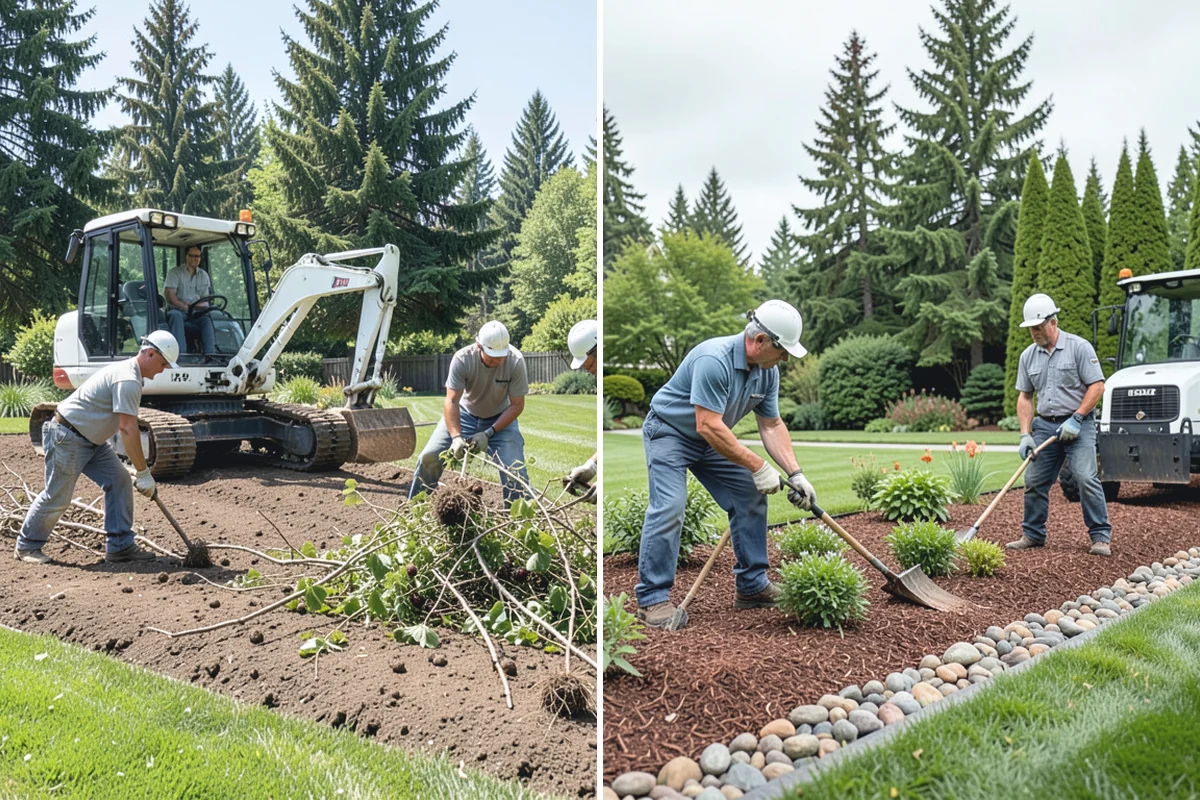 Lawn & Garden Renovation in South Prairie, Pierce County, WA - Walk the property and plan lawn and bed work