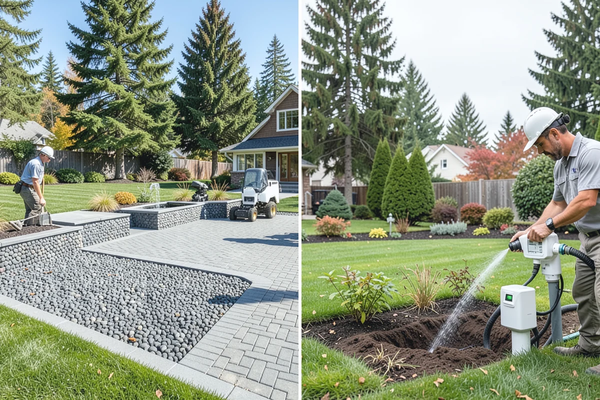 Lawn & Garden Renovation in Sumner, Pierce County, WA - Walk the property and plan lawn and bed work