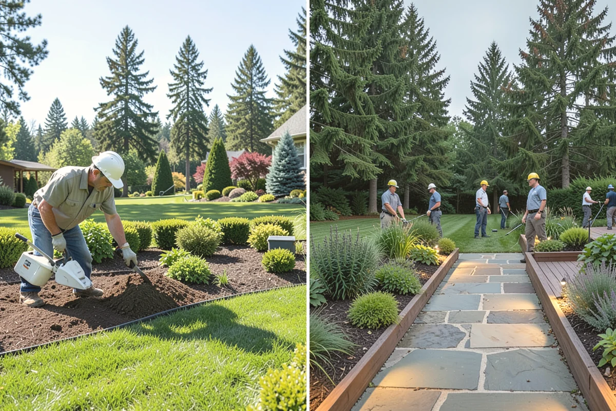 Lawn & Garden Renovation in Yarrow Point, King County, WA - Walk the property and plan lawn and bed work