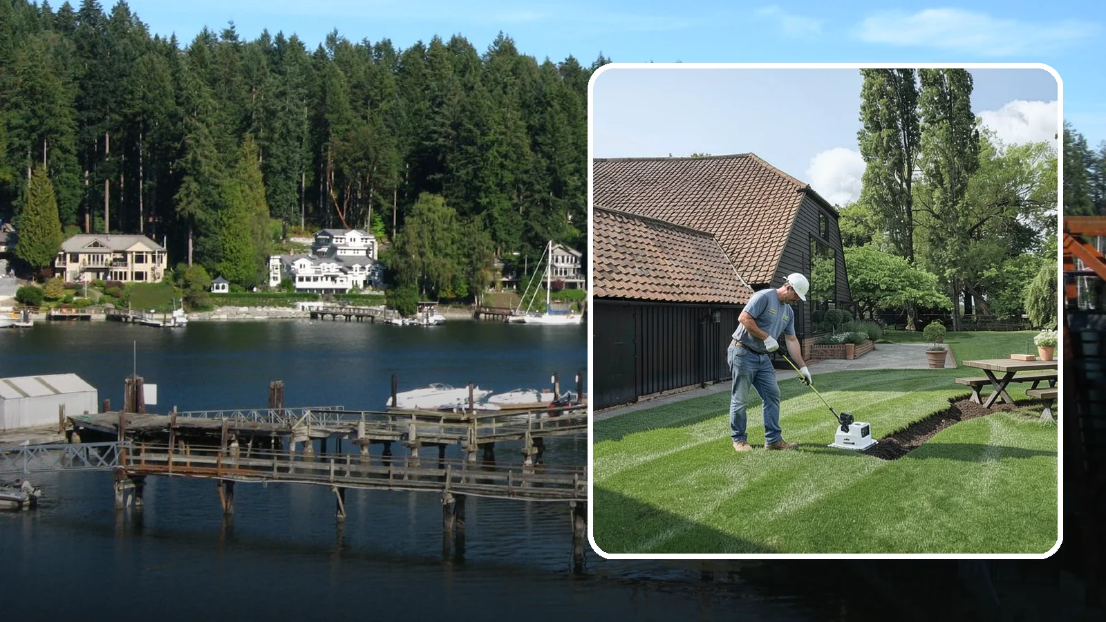 Lawn Grading & Leveling in Gig Harbor, Pierce County, WA - Smooth out bumps, dips, and low spots and correct slope so your lawn drains and mows evenly.