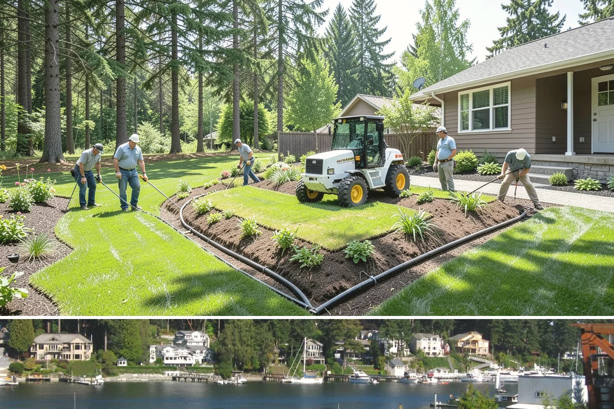 Lawn Grading & Leveling in Gig Harbor, Pierce County, WA - Best in spring or early fall