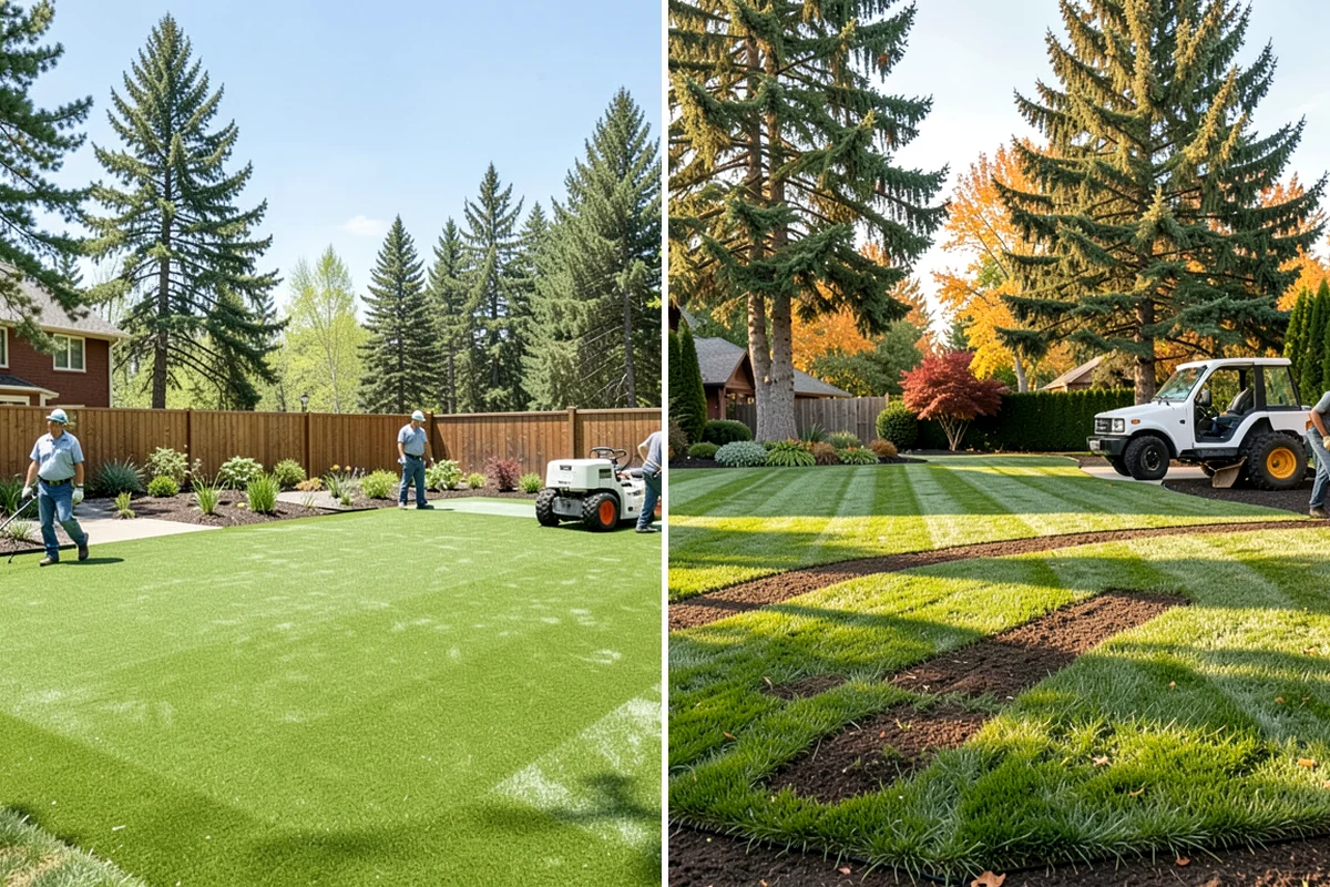 Lawn Grading & Leveling in Lakewood, Pierce County, WA - Survey the lawn for high spots, dips, and drainage flow