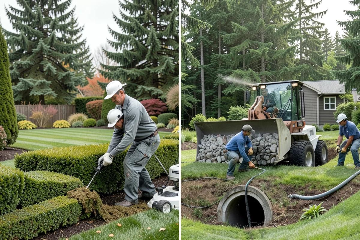 Lawn Grading & Leveling in Puyallup, Pierce County, WA - Survey the lawn for high spots, dips, and drainage flow