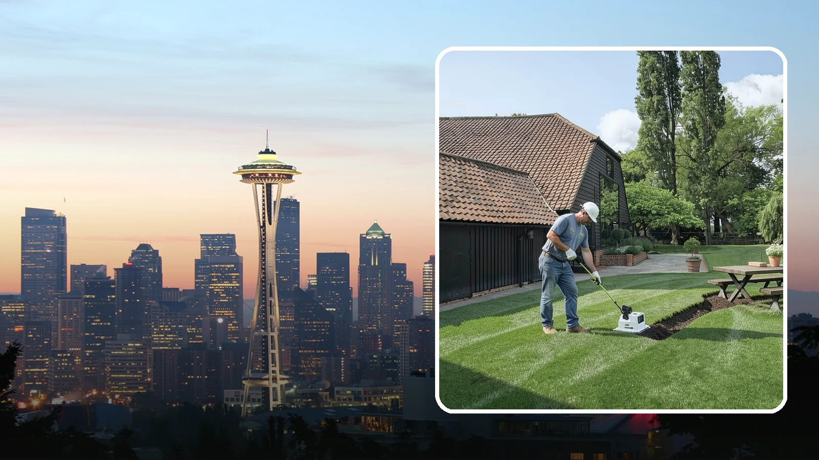 Lawn Grading & Leveling in Seattle, King County, WA - Smooth out bumps, dips, and low spots and correct slope so your lawn drains and mows evenly.