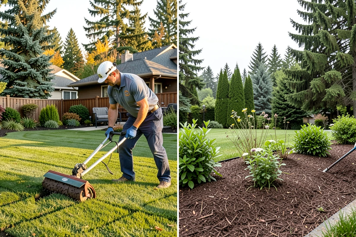 Lawn Grading & Leveling in Seattle, King County, WA - Survey the lawn for high spots, dips, and drainage flow