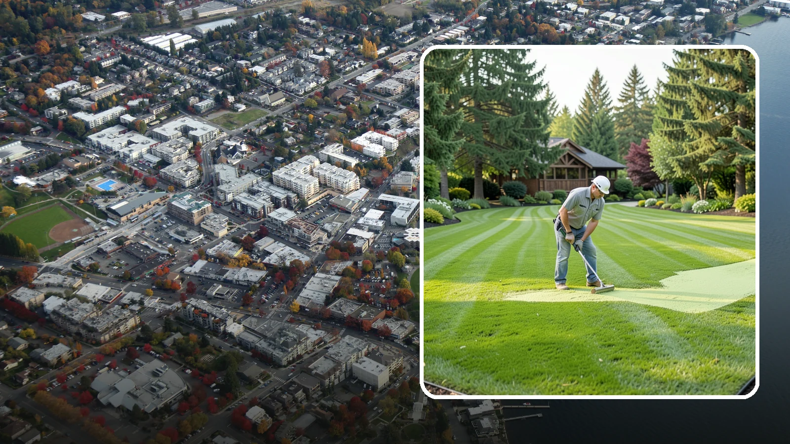 Lawn Lime Treatment in Kirkland, King County, WA - Lime treatment that corrects acidic Northwest soil so your lawn thrives and moss retreats.