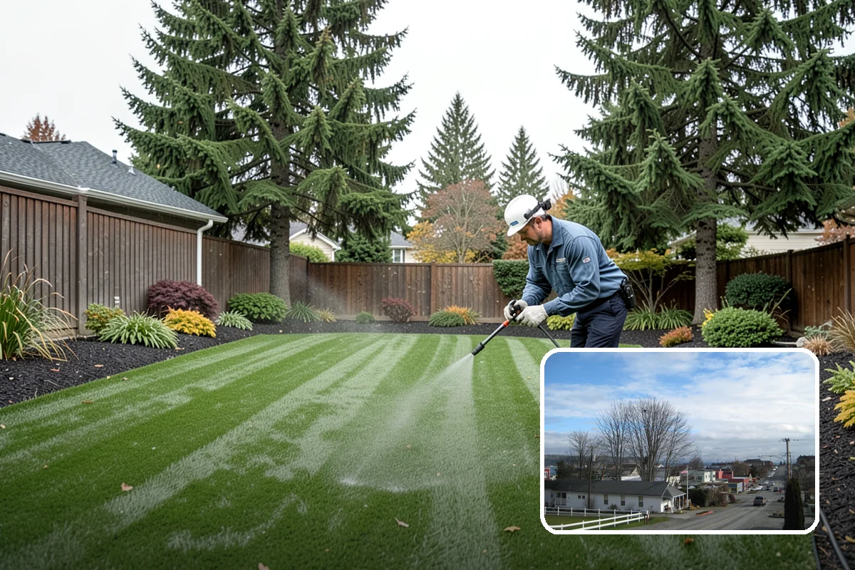 Lawn Lime Treatment in Langley, Island County, WA - Corrects acidic Northwest soil