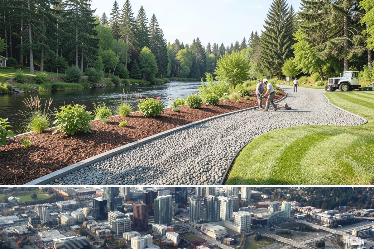 Lawn Maintenance in Bellevue, King County, WA - Weekly or bi-weekly through the growing season