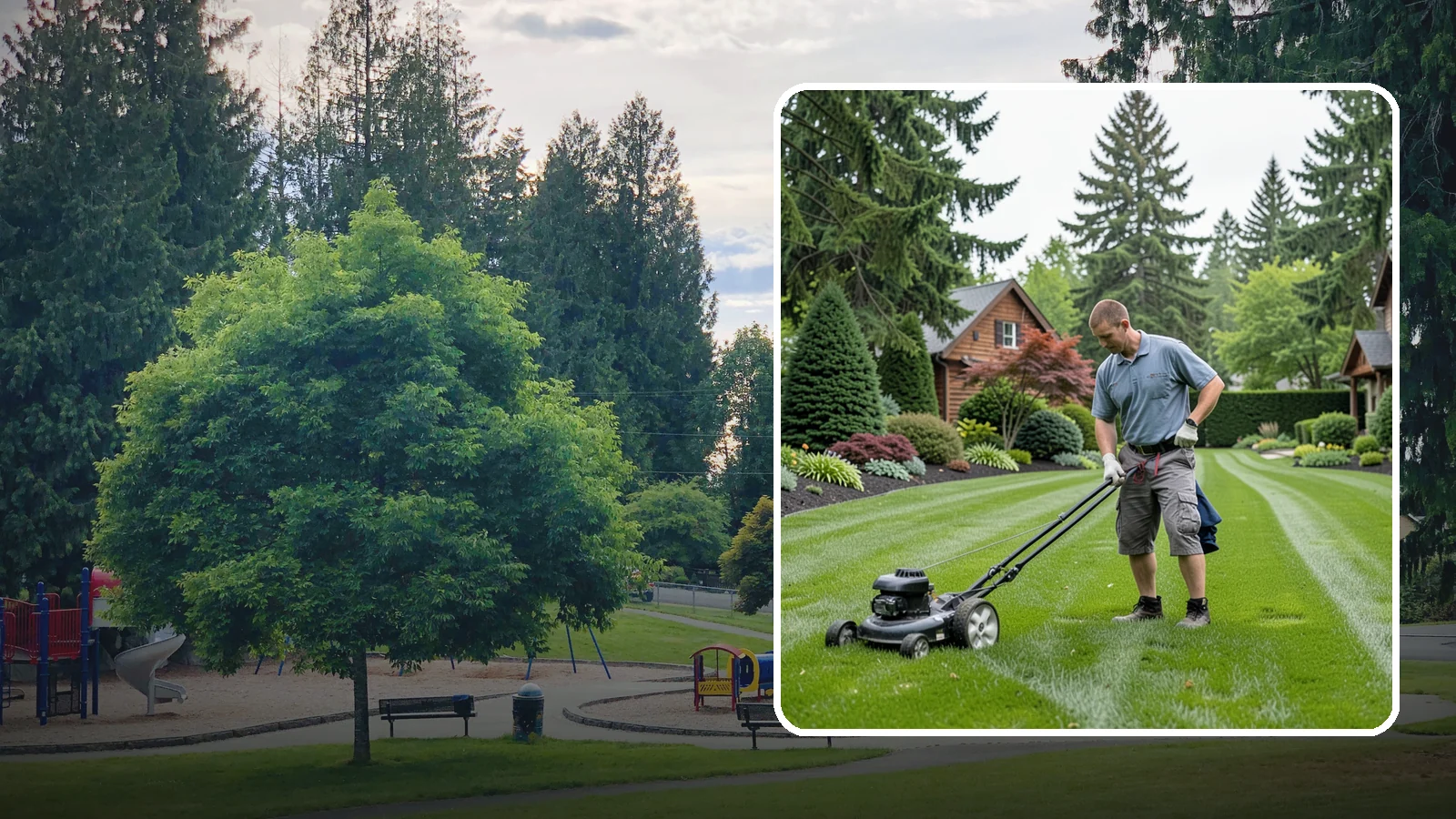 Lawn Maintenance in Bonney Lake, Pierce County, WA - Complete lawn maintenance that keeps your yard mowed, edged, and healthy on a regular schedule.